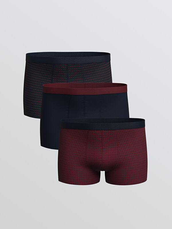 LC WAIKIKI Standart Kalıp Pamuklu Esnek Erkek Boxer 3'lü 