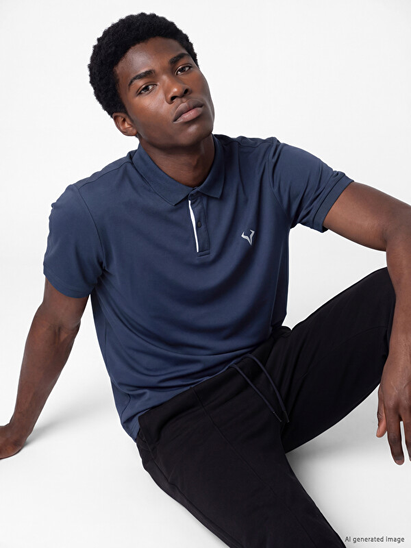XSIDE ACTIVE Polo Collar Embroidered Men's Sport T-Shirt