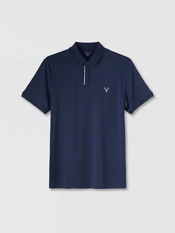 XSIDE ACTIVE Polo Yaka Nakışlı Erkek Spor Tişört