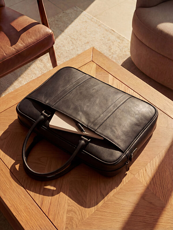LCW ACCESSORIES Deri Görünümlü Erkek Laptop Çantası