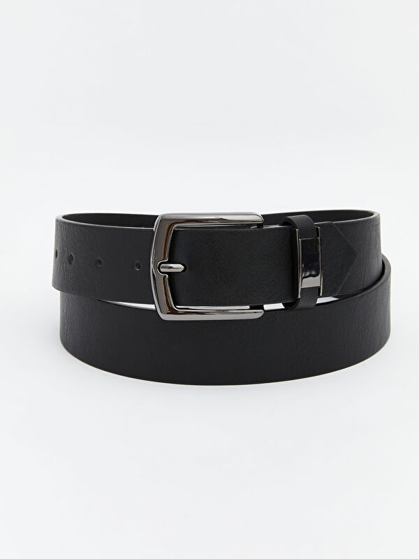 LCW ACCESSORIES Leather Look Men's Belt