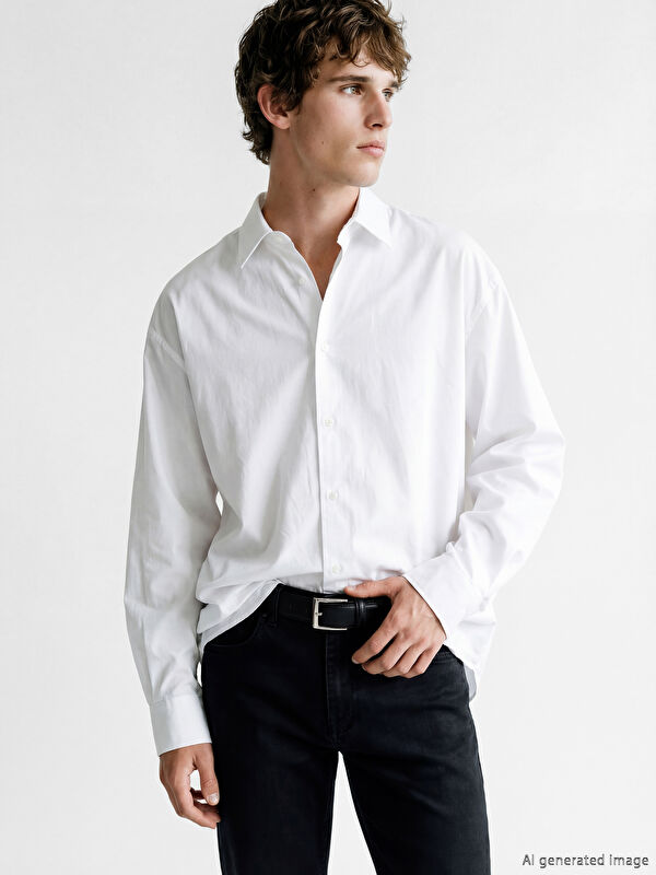 LCW ACCESSORIES Men's Leather-Look Belt