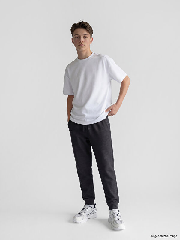 LCW Kids Beli Lastikli Erkek Çocuk Jogger Eşofman Altı
