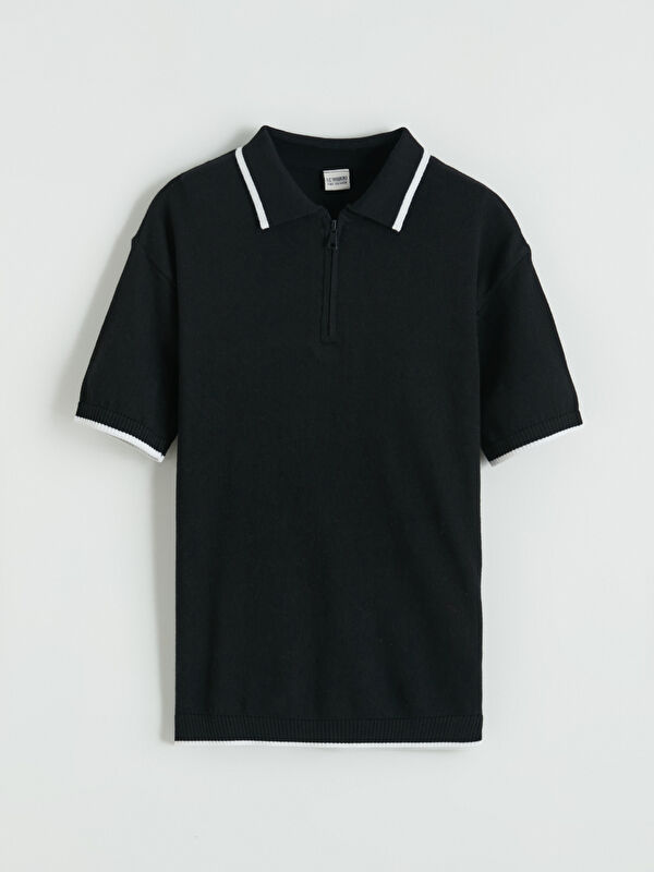 LCW Kids Polo Yaka Erkek Çocuk Triko Kazak