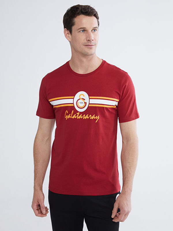 LC WAIKIKI Standart Kalıp Galatasaray Baskılı Erkek Pijama Takım