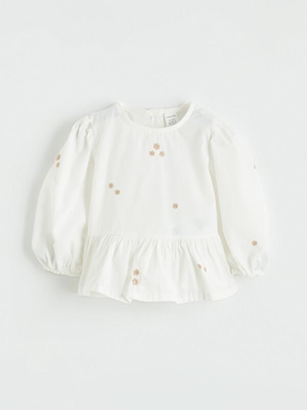 LC WAIKIKI Balon Kollu Kız Bebek Gömlek