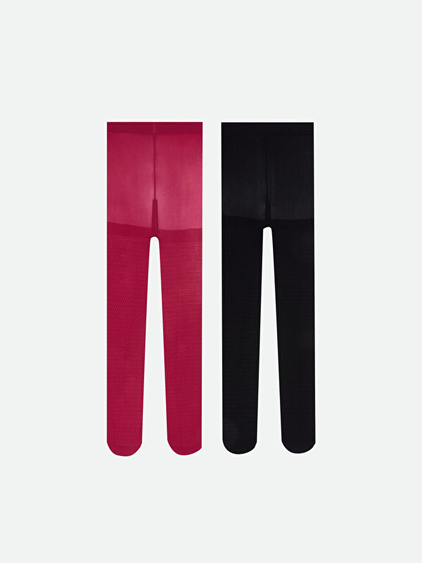 LCW Kids Girls' Tights - Set of 2