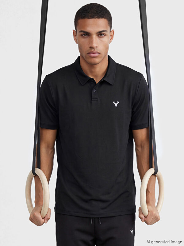 XSIDE ACTIVE Polo Yaka Dar Fit Penye Erkek Tişört