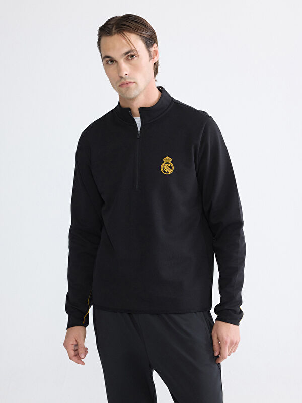 XSIDE ACTIVE Real Madrid Nakışlı Erkek Sweatshirt