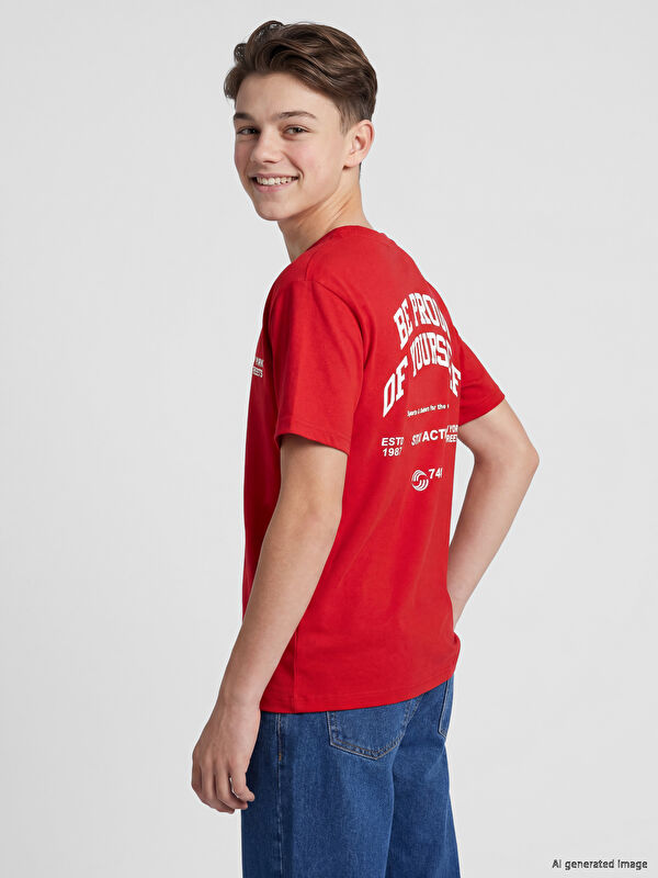 LCW Kids Baskılı Erkek Çocuk Tişört