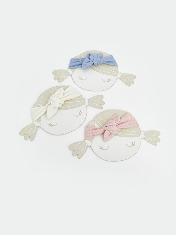 LCW baby Baby Girl Bow Headband Set of Three