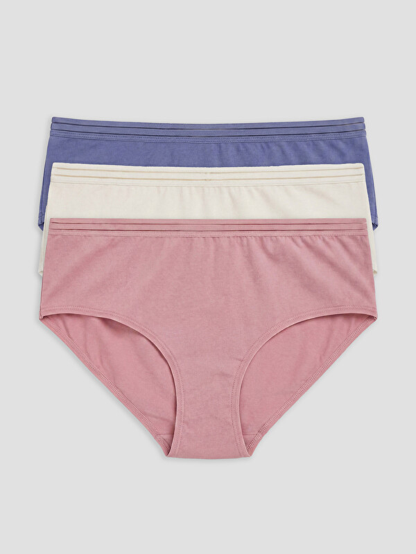 LCW DREAM Plain Hipster Knickers 3-Pack