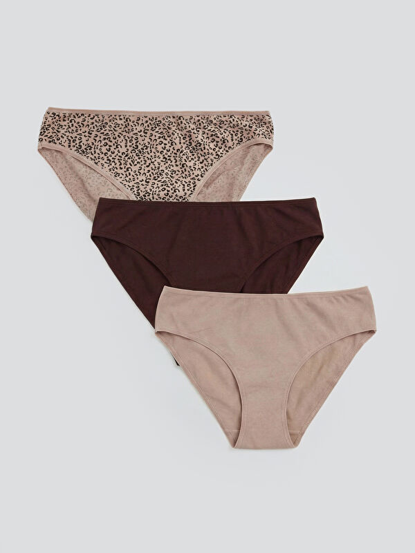 LCW DREAM Leopar Desenli Bikini Külot 3'lü	
