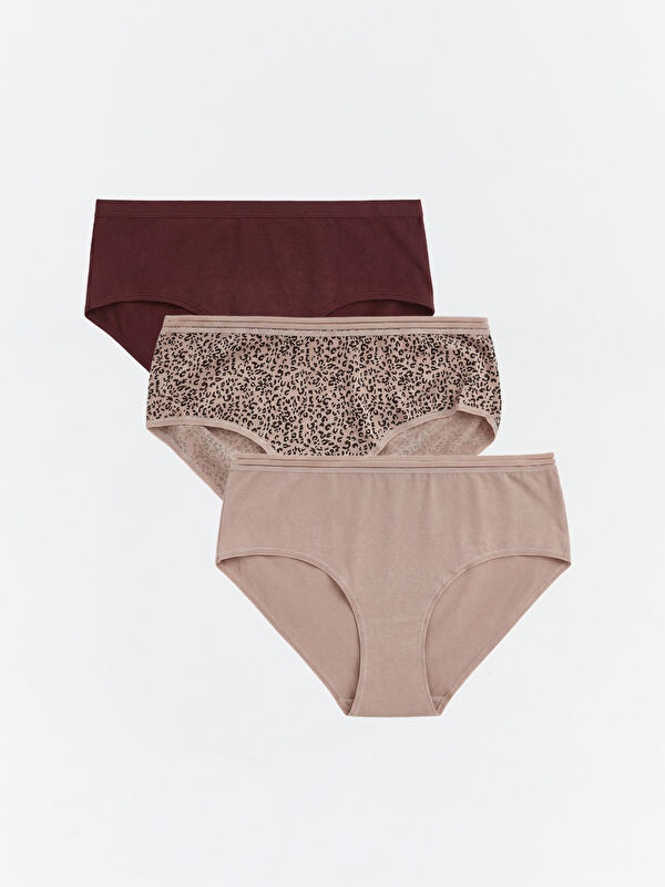 LCW DREAM Leopard Print Hipster Knickers 3-Pack