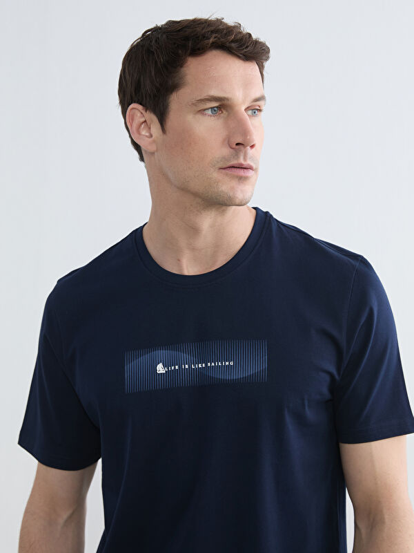 LCWAIKIKI Classic Crew Neck Printed Jersey Men's T-Shirt