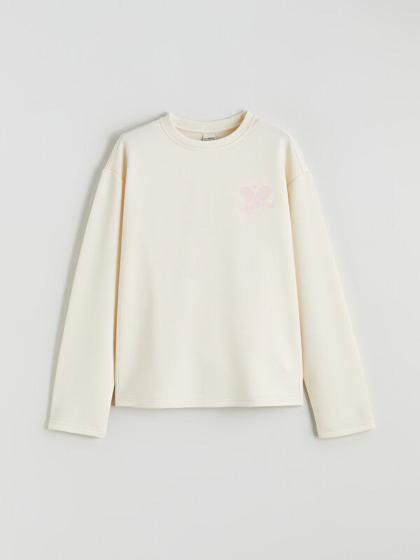 LCW Kids Girls' Crew Neck Printed T-Shirt