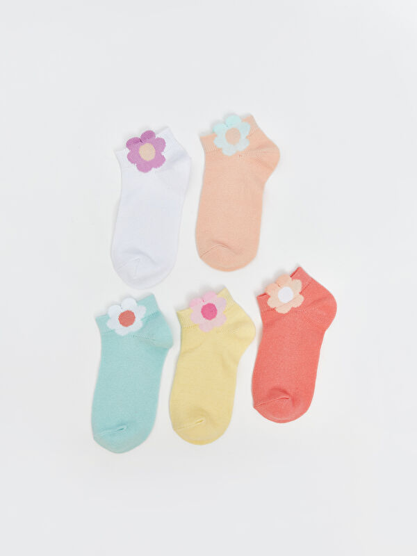 LCW Kids гүлді қыздарға арналған жаттығу шұлықтары 5 данадан тұратын