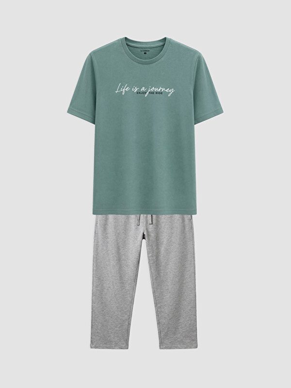 LC WAIKIKI Standard Fit Printed Men's Pyjamas Set