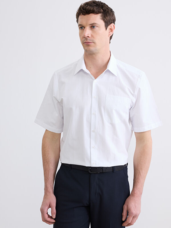 LCW BUSINESS Kısa Kollu Regular Fit Erkek Gömlek