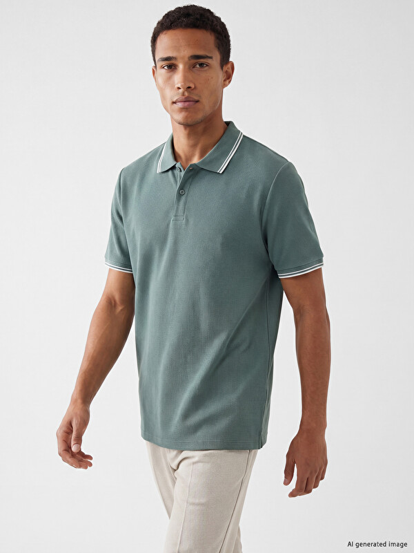 LCW Vision Polo Collar Men's T-Shirt