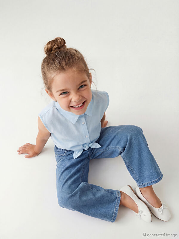 LCW Kids Regular Fit Kız Çocuk Jean Pantolon