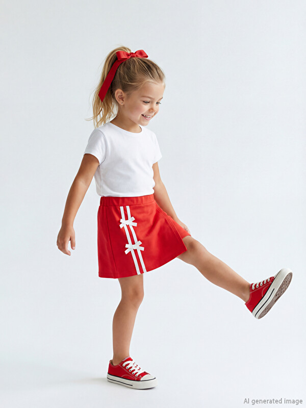 LCW Kids Gestreifter Mädchen-Skort