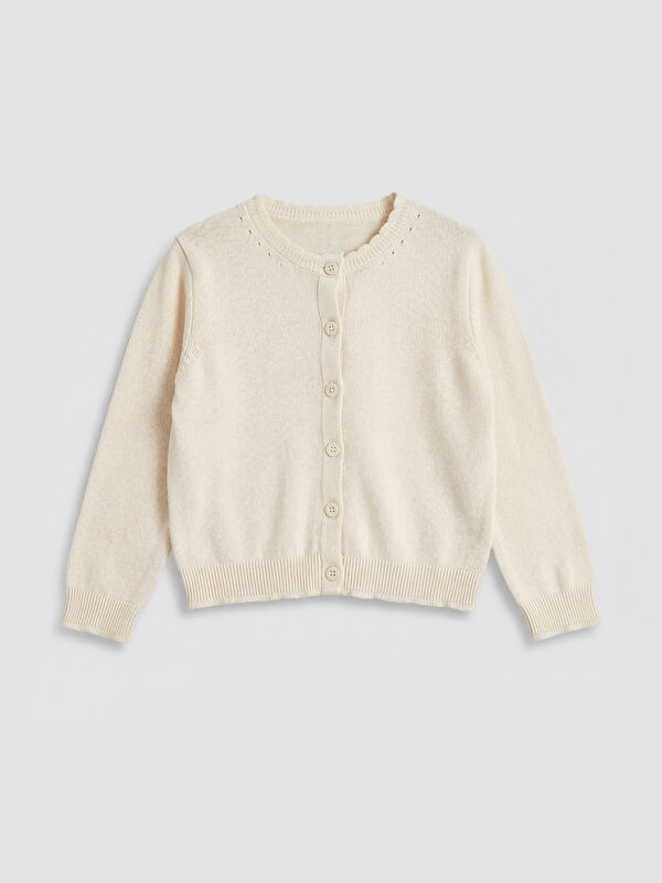 LCW Kids Cardigan en maille à col rond pour filles