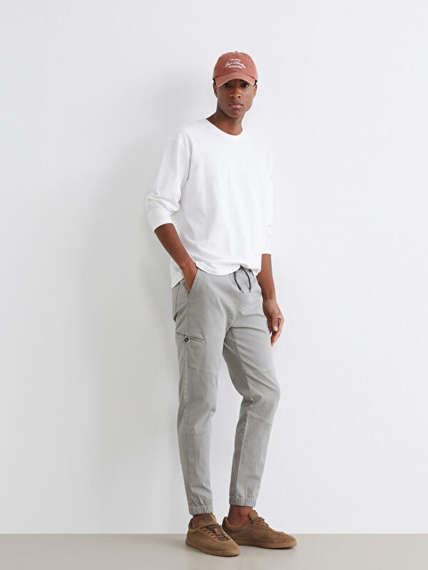 XSIDE Pantalon de jogging en sergé svelte pour Hommes