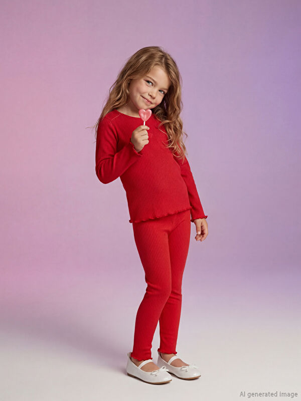 LCW Kids Fitilli Kız Çocuk Tayt
