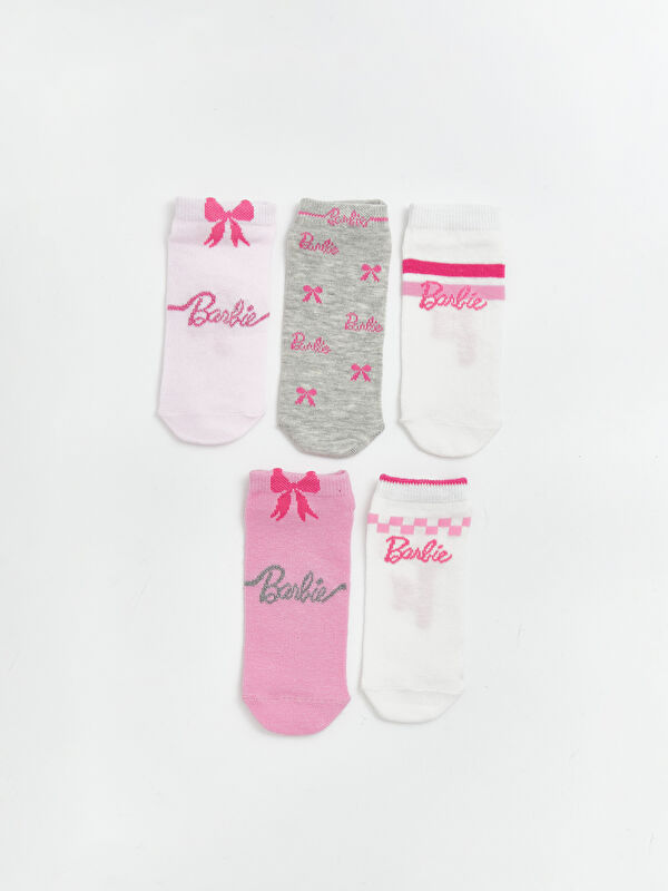 LCW Kids جوارب رياضة بنات منقوشين Barbie 5 باكات