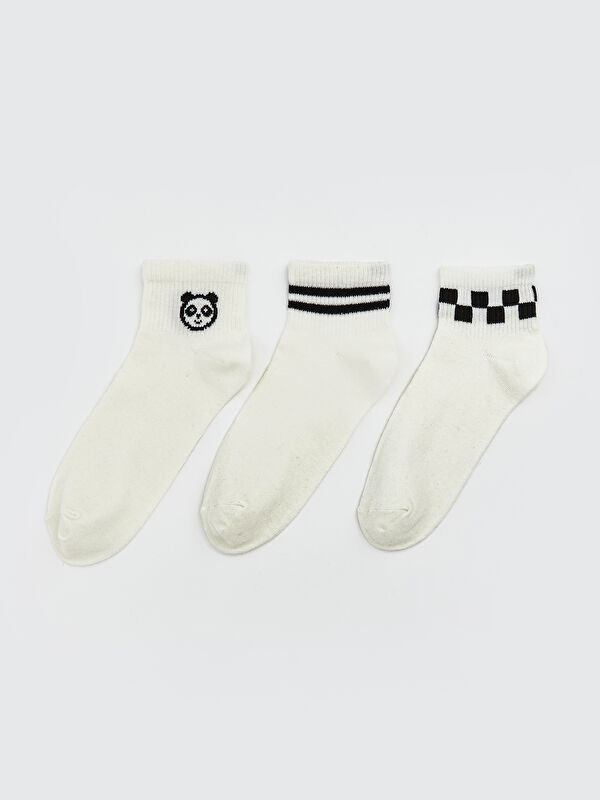 LCW DREAM Patterned Women's Trainer Socks 3-pack