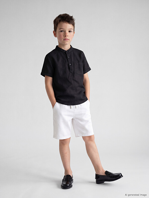 LCW Kids Erkek Çocuk Gabardin Şort