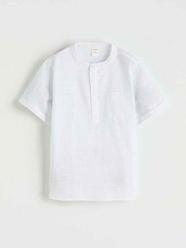 LCW Kids Grandad Collar Boys' Baby Shirt