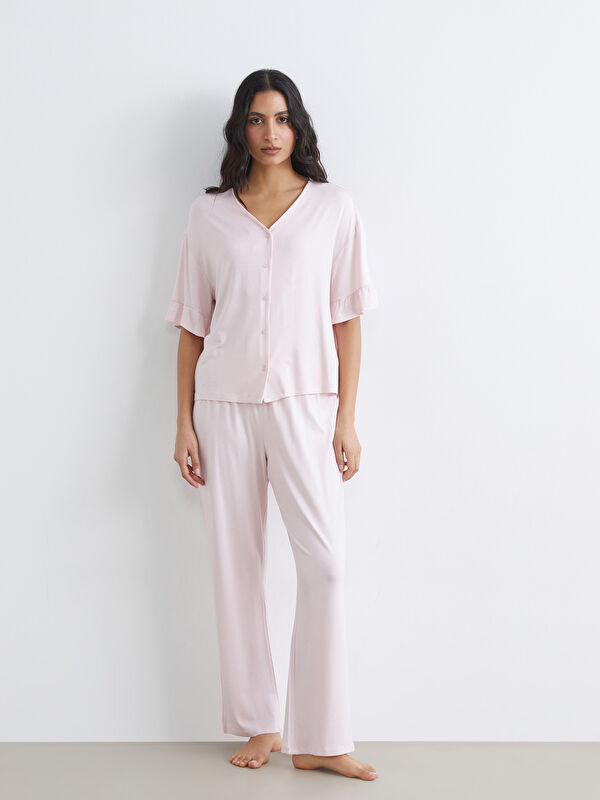 LCW DREAM V Yaka Kadın Pijama Takım