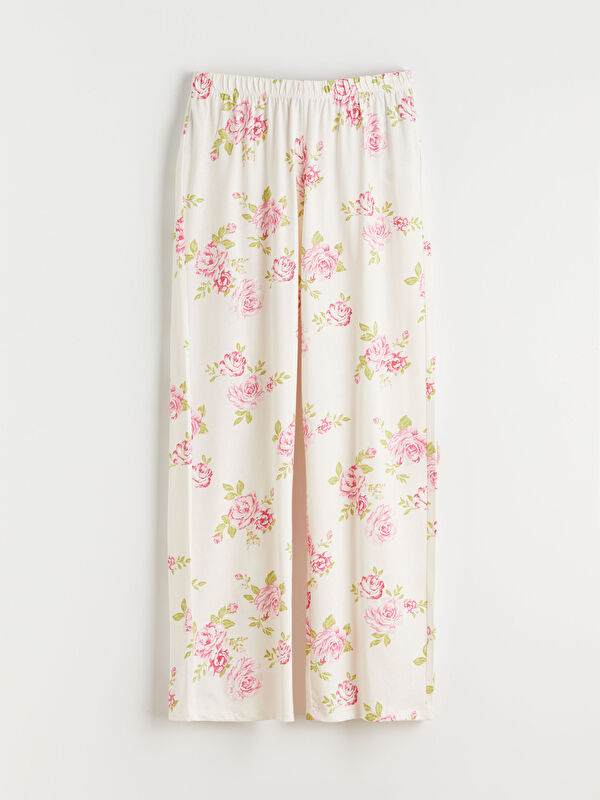LCW DREAM Beli Lastikli Çiçekli Kadın Pijama Altı