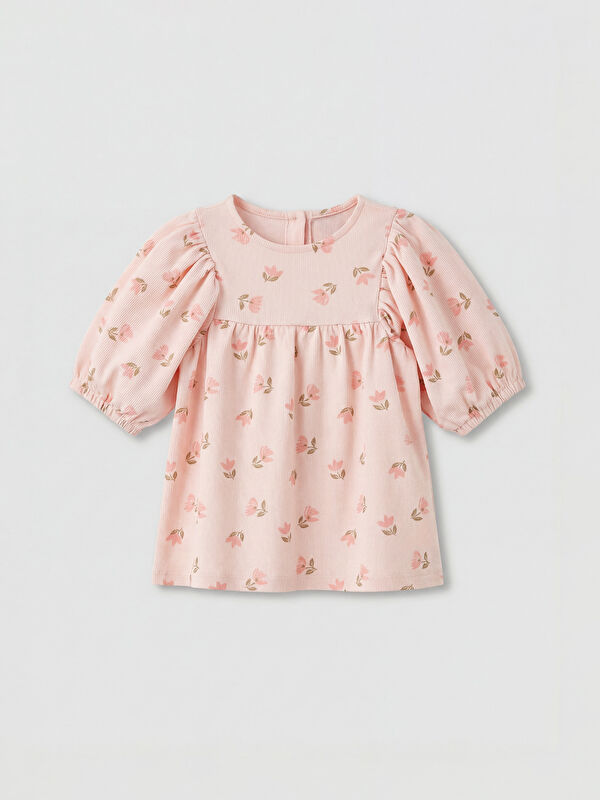 LCW baby Floral Patterned Baby Girls' Dress