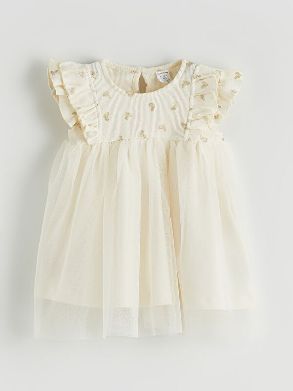 LCW baby Crew Neck Girls' Dress