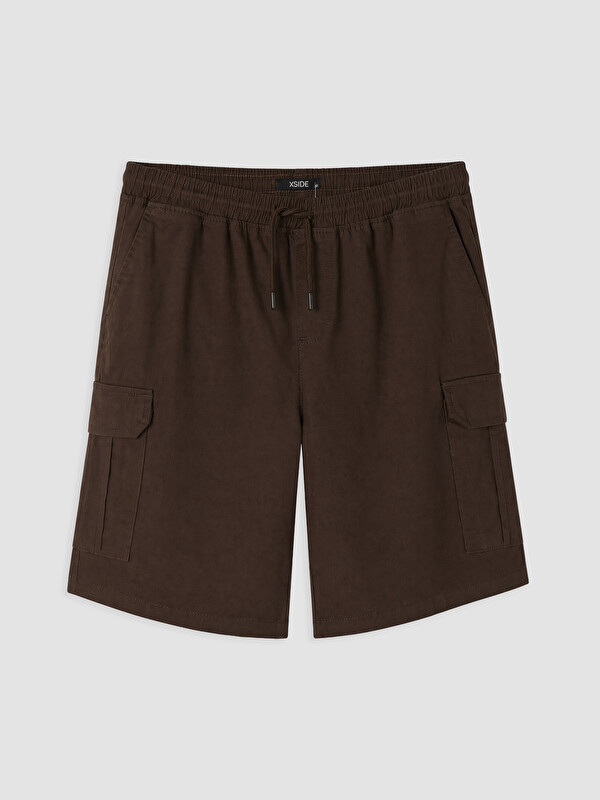 XSIDE Regular Fit Erkek Gabardin Kargo Şort