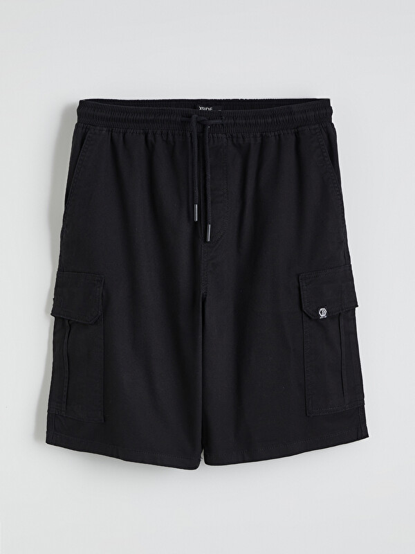 XSIDE Men's Gabardine Cargo Shorts in a Regular Fit - S68213Z8-RQL
