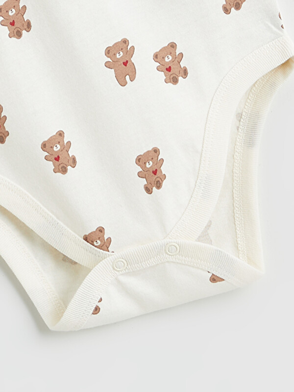 LCW baby Lot de 2 bodies à boutons pression imprimés pour bébé garçon