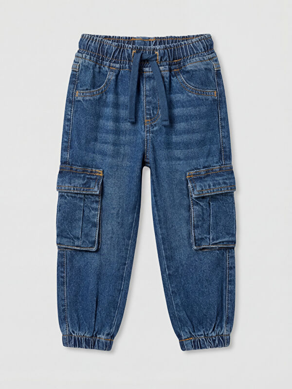 LCW Kids Jean cargo à taille élastiquée pour garçons