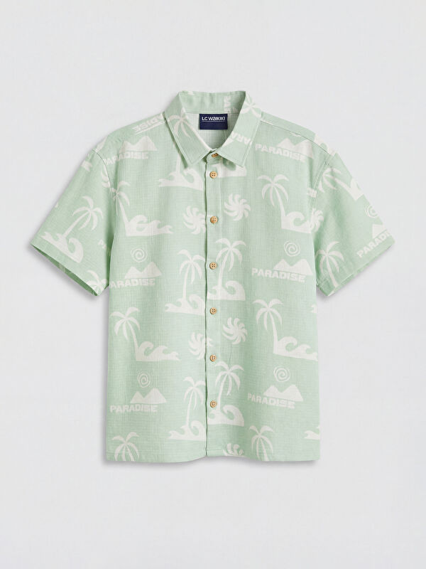 LCW Kids Patterned Muslin Boys' Shirt