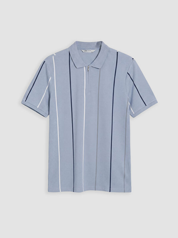 LCW Vision Polo Yaka Çizgili Pike Erkek Tişört