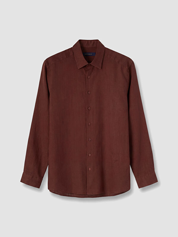 SOUTHBLUE Regular Fit %100 Keten Erkek Gömlek