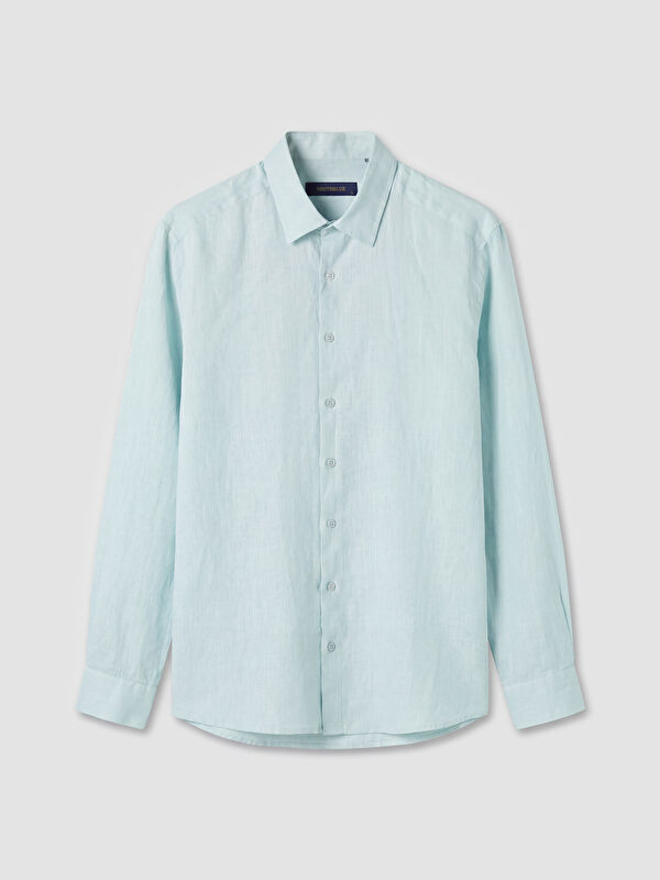 SOUTHBLUE Regular Fit %100 Keten Erkek Gömlek