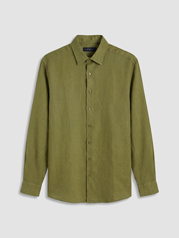 SOUTHBLUE Regular Fit %100 Keten Erkek Gömlek