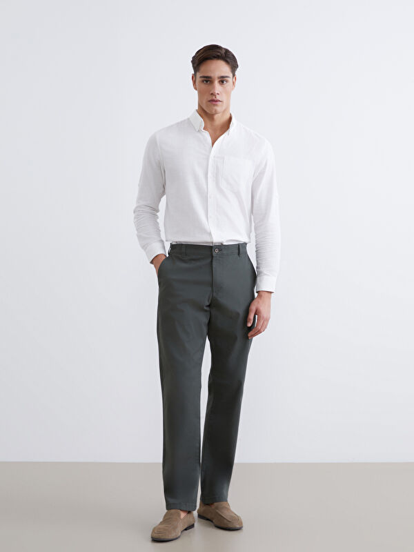 LCWAIKIKI Classic Standard Fit Gabardine Men's Chino Trousers