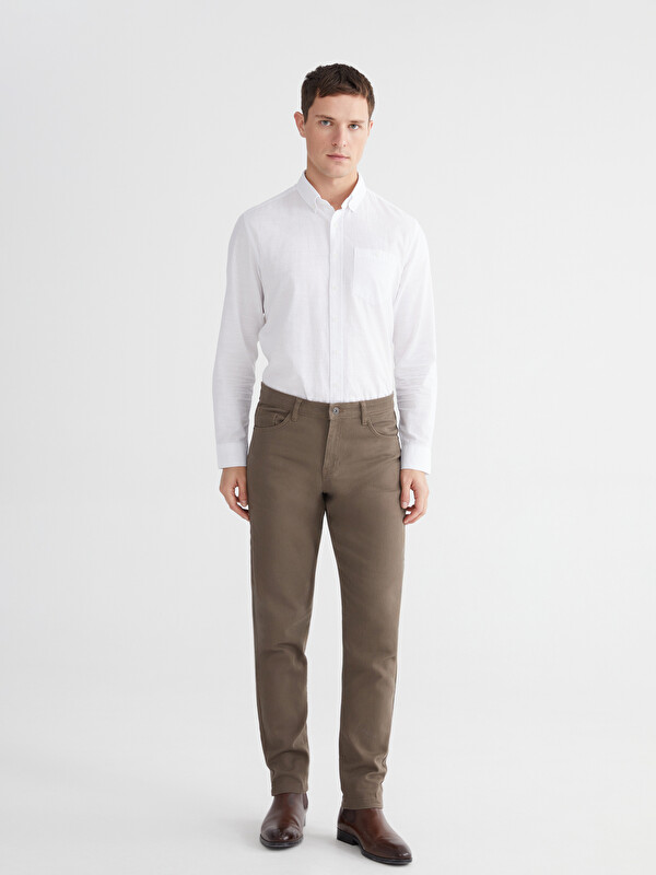 LCWAIKIKI Classic Slim Fit Gabardine Men's Chino Trousers