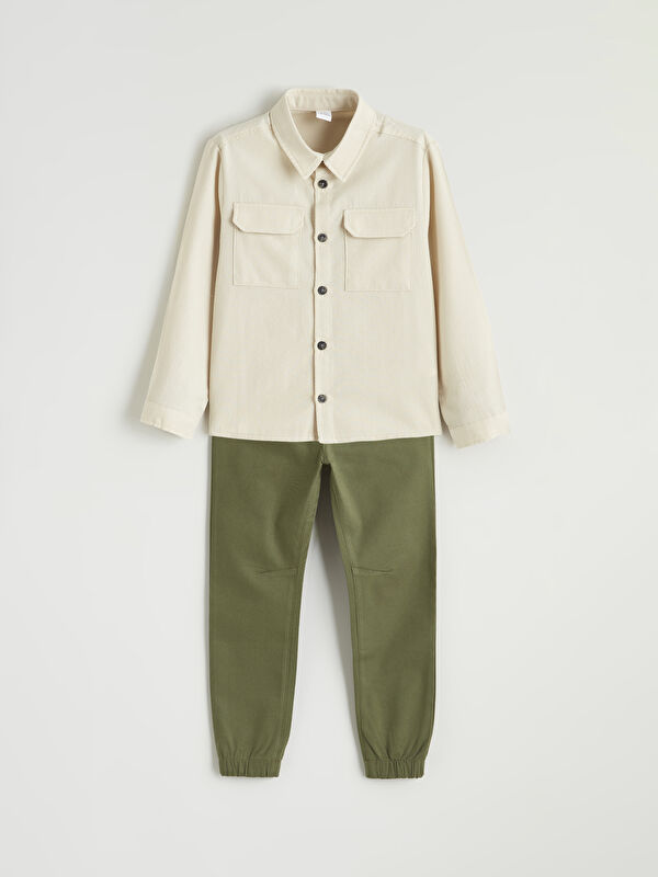 LCW Kids Ensemble Essentiel pour Garçons : Chemise et Pantalon