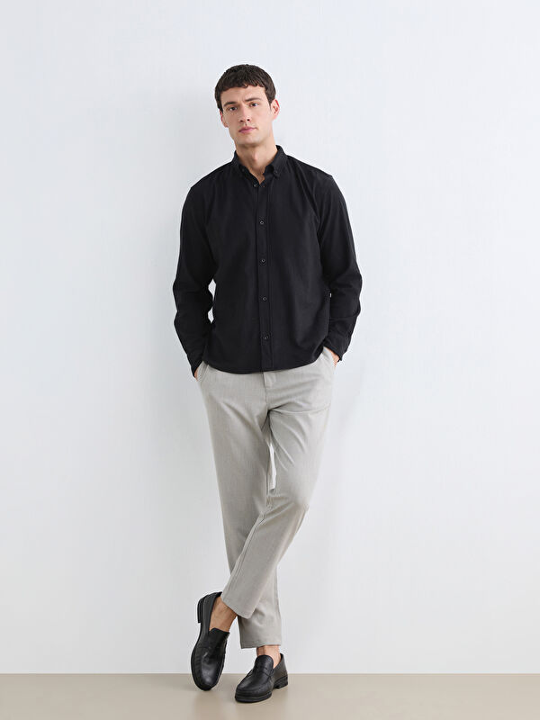 LCW Vision Normal Bel Dar Fit Desenli Erkek Pantolon
